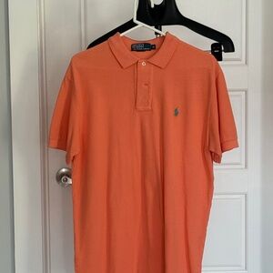 Ralph Lauren Men's Polo Shirt in Vibrant Peach